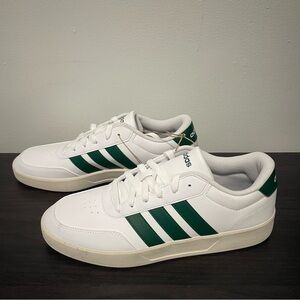 Adidas Men's Breaknet 3.0 White/Green Sneaker